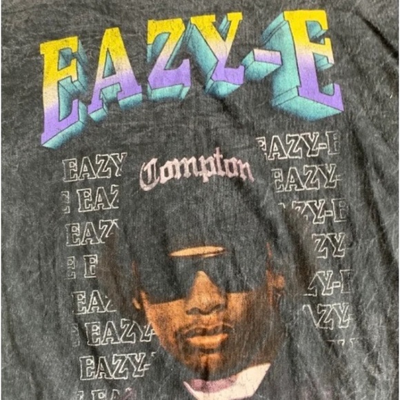 RUTHLESS Eazy-E Black acid wash T shirt men’s size extra large - Picture 2 of 5